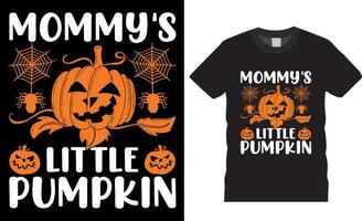 mama's weinig pompoen grappig halloween t-shirt ontwerp vector sjabloon