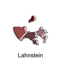 lahnstein wereld kaart vector ontwerp sjabloon, grafisch stijl geïsoleerd Aan wit achtergrond, geschikt voor uw bedrijf
