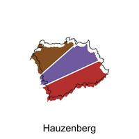 Hauzenberg stad kaart illustratie. vereenvoudigd kaart van Duitsland land vector ontwerp sjabloon