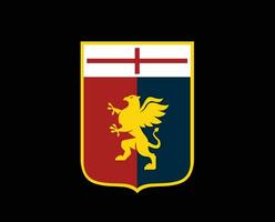 Genua club symbool logo serie een Amerikaans voetbal calcio Italië abstract ontwerp vector illustratie met zwart achtergrond
