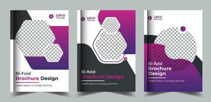 zakelijke bedrijf profiel brochure en jaar- verslag doen van boek Hoes ontwerp sjabloon in a4 vector