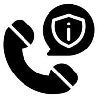 contact info glyph icoon vector