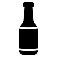 bier glyph icoon vector