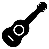 gitaar glyph icoon vector