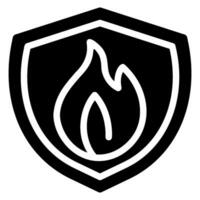 brand het voorkomen glyph icoon vector