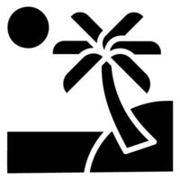 zonsondergang glyph-pictogram vector