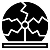 Tesla bal glyph icoon vector