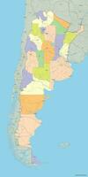 gedetailleerd politiek vector kaart van Argentinië
