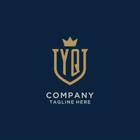 yq eerste schild kroon logo vector