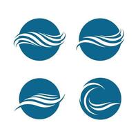 water wave logo afbeeldingen vector