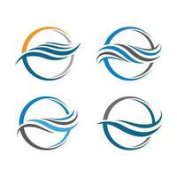 water wave logo afbeeldingen vector