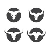 bull head logo afbeeldingen vector