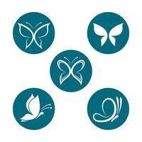 schoonheid vlinder logo afbeeldingen vector