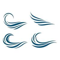 water wave logo afbeeldingen vector