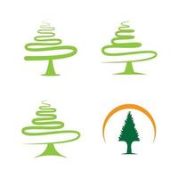 dennenboom logo afbeeldingen illustratie vector