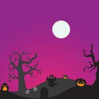 achtergrond vector ontwerp met halloween thema