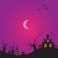 achtergrond vector ontwerp met halloween thema