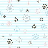 naadloos patroon met schattige zeemansjongens. vector