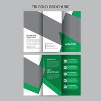 gezondheid driebladige brochure sjabloon vector