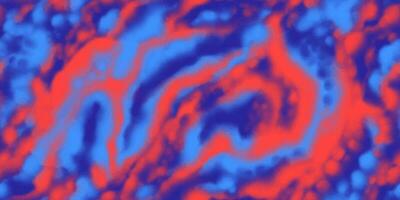 waterverf wazig abstract patroon met vloeiende vlekken. kleurrijk golvend vlekken in blauw en rood kleuren. jaren 70 stijl naadloos afdrukken vector