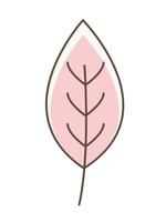 roze blad illustratie vector