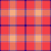 plaid naadloos patroon in rood. controleren kleding stof textuur. vector textiel afdrukken.