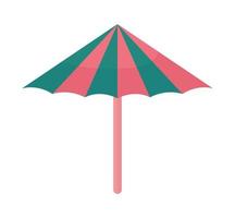 gekleurde parasol vector