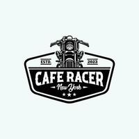 cafe renner nieuw york embleem insigne logo vector geïsoleerd in wit achtergrond. het beste voor motor garage en monteur logo