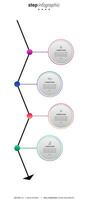 visualisatie van zakelijke gegevens. tijdlijn infographic pictogrammen ontworpen voor abstracte achtergrond sjabloon mijlpaal element modern diagram proces technologie digitale marketing gegevens presentatie grafiek vector