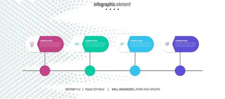 zakelijke routekaart tijdlijn infographic pictogrammen ontworpen voor abstracte achtergrond sjabloon mijlpaal element moderne diagram proces technologie digitale marketing gegevens presentatie grafiek vectorillustratie vector