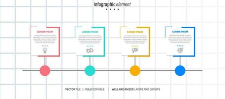 zakelijke routekaart tijdlijn infographic pictogrammen ontworpen voor abstracte achtergrond sjabloon mijlpaal element moderne diagram proces technologie digitale marketing gegevens presentatie grafiek vectorillustratie vector