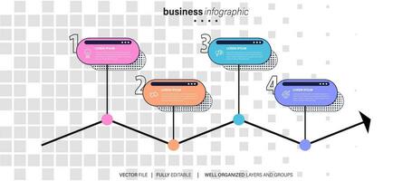 infographic sjabloon elementen. vector