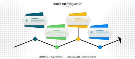 verzameling van vector cirkel tabel infographic Sjablonen voor presentaties, reclame, lay-outs, jaar- rapporten. 4 opties, stappen, onderdelen.