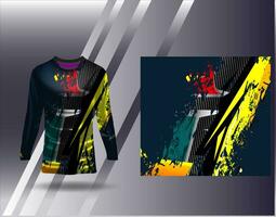 sport- Jersey en t-shirt sjabloon sport- ontwerp voor Amerikaans voetbal racing gaming Jersey vector