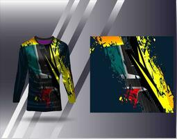 sport- Jersey en t-shirt sjabloon sport- ontwerp voor Amerikaans voetbal racing gaming Jersey vector