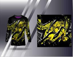 sport- Jersey en t-shirt sjabloon sport- ontwerp voor Amerikaans voetbal racing gaming Jersey vector