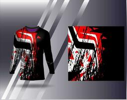 sport- Jersey en t-shirt sjabloon sport- ontwerp voor Amerikaans voetbal racing gaming Jersey vector