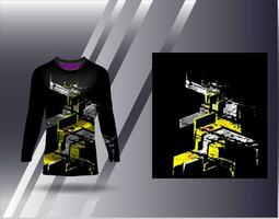 sport- Jersey en t-shirt sjabloon sport- ontwerp voor Amerikaans voetbal racing gaming Jersey vector