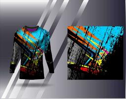 sport- Jersey en t-shirt sjabloon sport- ontwerp voor Amerikaans voetbal racing gaming Jersey vector