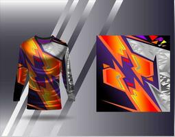 sport- Jersey en t-shirt sjabloon sport- ontwerp voor Amerikaans voetbal racing gaming Jersey vector