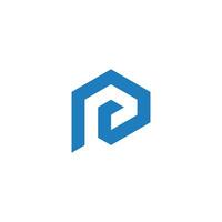 brief p logo ontwerp icoon vector met modern uniek stijl