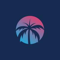 palm logo ontwerp icoon element vector idee