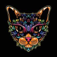 vol kleur kat artwork illustratie vector