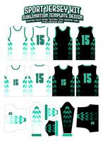 pijl groen Jersey ontwerp sportkleding patroon sjabloon vector