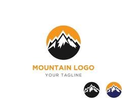 landschap berg minimalistische logo ontwerp vector sjabloon.