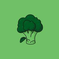illustratie van een broccoli vector