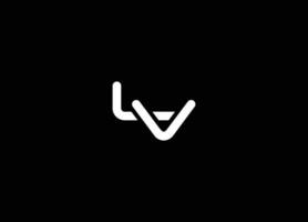 alfabet brieven initialen monogram logo lv, lv voorletter, lv brief. lv brief logo vector sjabloon. alfabet lv, lv monogram, kunst lijn, vector logo ontwerp, eerste logo