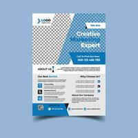 corporate flyer ontwerpsjabloon vector