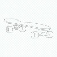 skateboarden tekening kleur boek, skateboard, mode van vervoer, sport- apparatuur, eps.10 vector