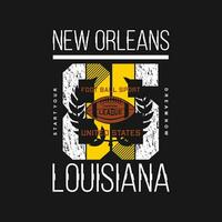 nieuw orleans Louisiana belettering, abstract grafisch, typografie vector, t overhemd afdrukken, gewoontjes stijl, en andere gebruik vector